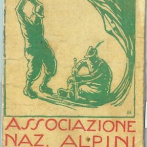 87200  -   DOCUMENTO D'EPOCA - TESSERA:  Associazione Alpini  ROMA 1930