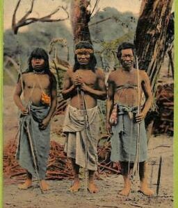 af1416 - BOLIVIA - Vintage Postcard - Indios Chorotis del Chaco - 1914