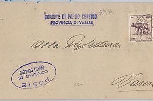ITALIA: Storia Postale - Lupa LUOGOTENENZA / DEMOCRATICA -  BUSTA mista 1946