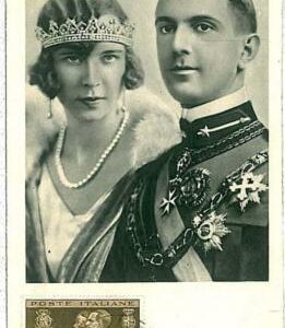 21942  MAXIMUM CARD - ROYALTY   RED CROSS : ITALY 1935