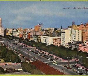 af0094 - ARGENTINA - VINTAGE POSTCARD - Buenos Aires - Avenida 9 de Julio