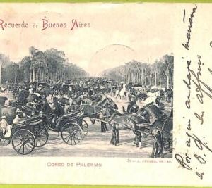 af0095 - ARGENTINA - VINTAGE POSTCARD - Buenos Aires - Corso de Palermo - 1900