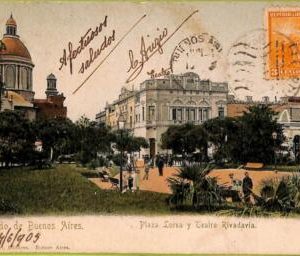 af0100 - ARGENTINA - VINTAGE POSTCARD - Buenos Aires - Plaza Lorea