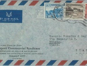 86183 - PAKISTAN - POSTAL HISTORY -  Airmail  COVER to ITALY  1950's