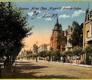 af0118 - ARGENTINA - VINTAGE POSTCARD - Buenos Aires - Avenida Callao