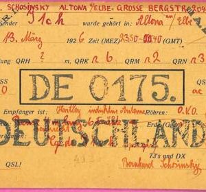 af8365 - Deutschland GERMANY - RADIO CARD - Hamburg,Altona - 1920's