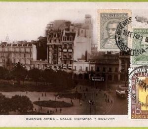 af0116 - ARGENTINA - VINTAGE POSTCARD - Buenos Aires - Calle Victoria