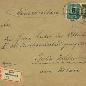 P0345 - GERMANY - POSTAL HISTORY - INFLATION  Mi# 279X + 28 FDC cover 24.08.1923