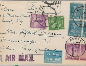 56369 -  USA -  POSTAL HISTORY: COVER to SWITZERLAND with CENSOR TAPE 1942