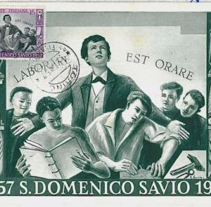 30190 - ITALY - POSTAL HISTORY - MAXIMUM CARD - 1957 Religion, Music, Plant
