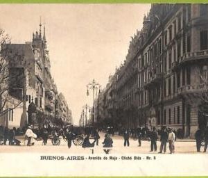 af0122 - ARGENTINA - VINTAGE POSTCARD - Buenos Aires - Avenida de Majo