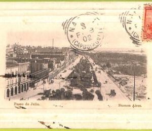 af0141 - ARGENTINA - VINTAGE POSTCARD - Buenos Aires - Paseo de Julio - 1902