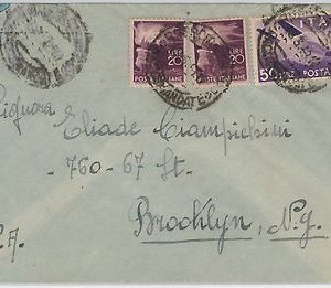 47404 - ITALIA REPUBBLICA - Storia Postale:  BUSTA Posta Aerea tariffa 90 L 1948