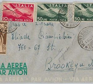 47411 - ITALIA REPUBBLICA Storia Postale: BUSTA Posta Aerea FUORI TARIFFA 135 L.