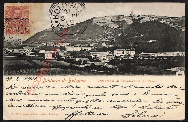 ae2555 - CARTOLINA  D'EPOCA - Bologna Città - Panorama di Casalecchio di Reno