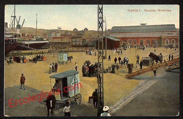 ah3405 - CARTOLINE D'EPOCA - Napoli Citta - Stazione Marittima