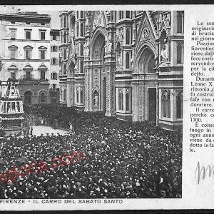 ae6869 - CARTOLINA D'EPOCA - Firenze Città - Il  Carro del Sabato Santo