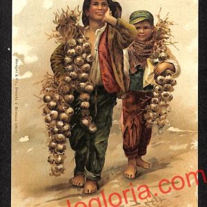 ah3408 - CARTOLINE D'EPOCA - Napoli Citta - Venditore Agli e Cipolle
