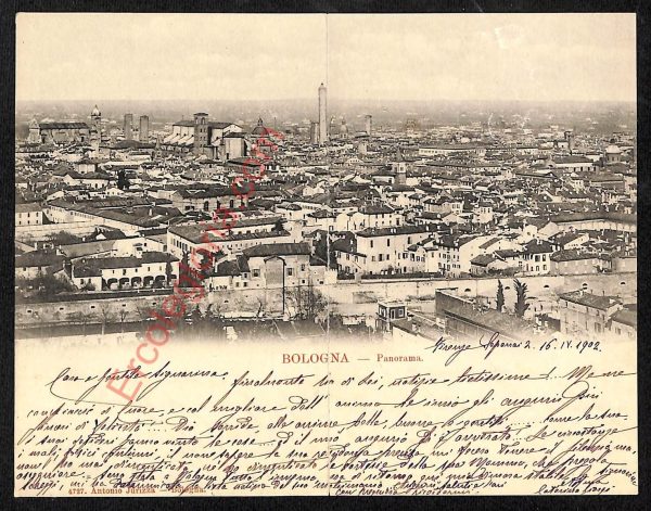 ae2558 - CARTOLINA  D'EPOCA - Bologna Città - Panorama