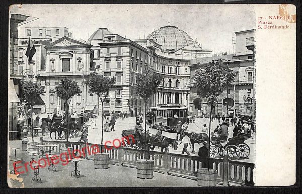 ah3412 - CARTOLINE D'EPOCA - Napoli Citta - Piazza San Ferdinando