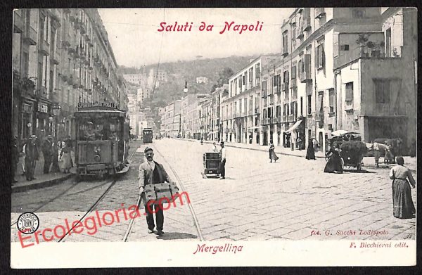 ah3415 - CARTOLINE D'EPOCA - Napoli Citta - Linea Spirito Santo - Posillipo