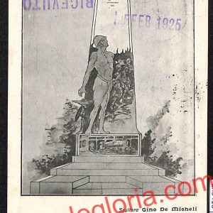 ah3416 - CARTOLINE D'EPOCA - Napoli Citta - Scultore Gino De Micheli