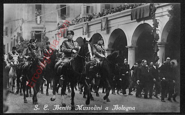 ae2564 - CARTOLINA  D'EPOCA - Bologna Città - S. E. Mussolini