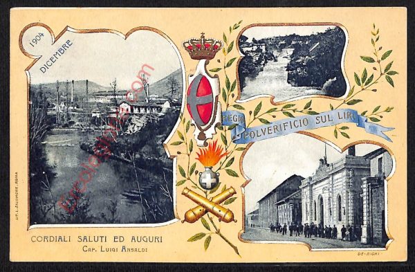ae2566 - CARTOLINA  D'EPOCA - Bologna Città - Regio Polverificio Sul Liri