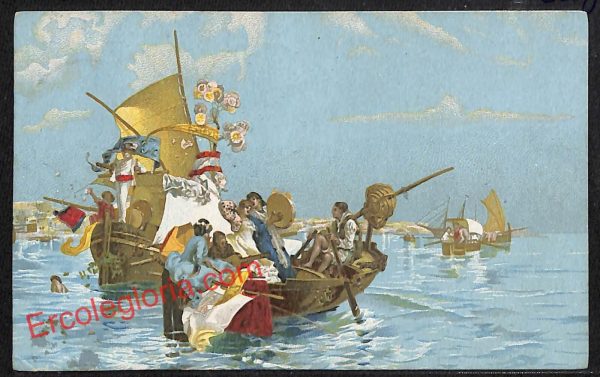 ah3418 - CARTOLINE D'EPOCA - Napoli Citta - Il ritorno da Piedigrotta
