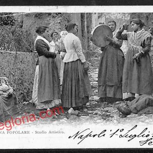 ah3419 - CARTOLINE D'EPOCA - Napoli Citta - Costumi Napoletani
