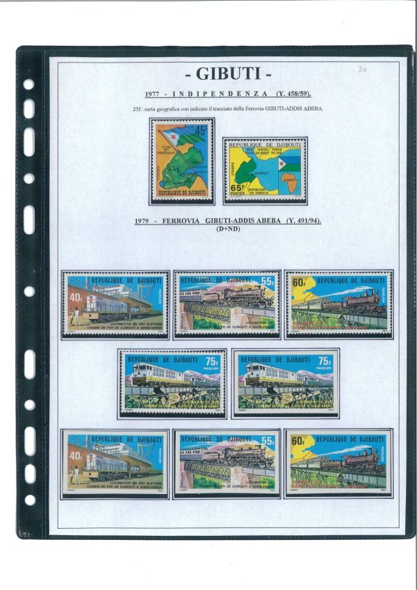 P3141 - DJIBUTI YVERT 603/4 NORMAL SET, IMPERF, AND THE 2 STAMPS IN SPECIAL S/S