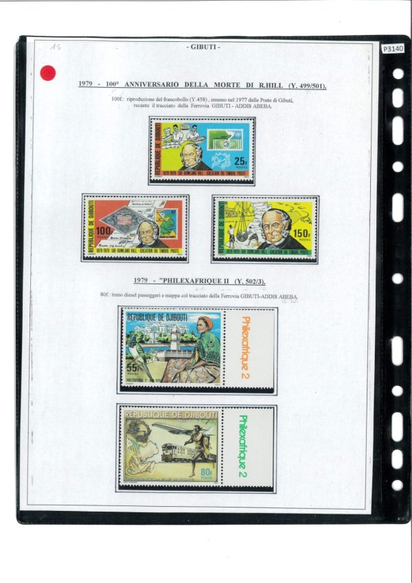 P3141 - DJIBUTI YVERT 603/4 NORMAL SET, IMPERF, AND THE 2 STAMPS IN SPECIAL S/S - immagine 2