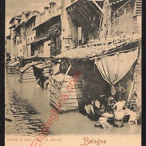 ae2575 - CARTOLINA  D'EPOCA - Bologna Città - Canale di Reno  1901