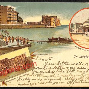 ah3421 - CARTOLINE D'EPOCA - Napoli Citta - Forte dell' Ovo