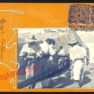ah3428 - CARTOLINE D'EPOCA - Napoli Citta - Costumi Napoletani