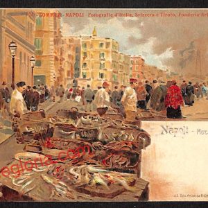 ah3429 - CARTOLINE D'EPOCA - Napoli Citta - Mercato di Pesci