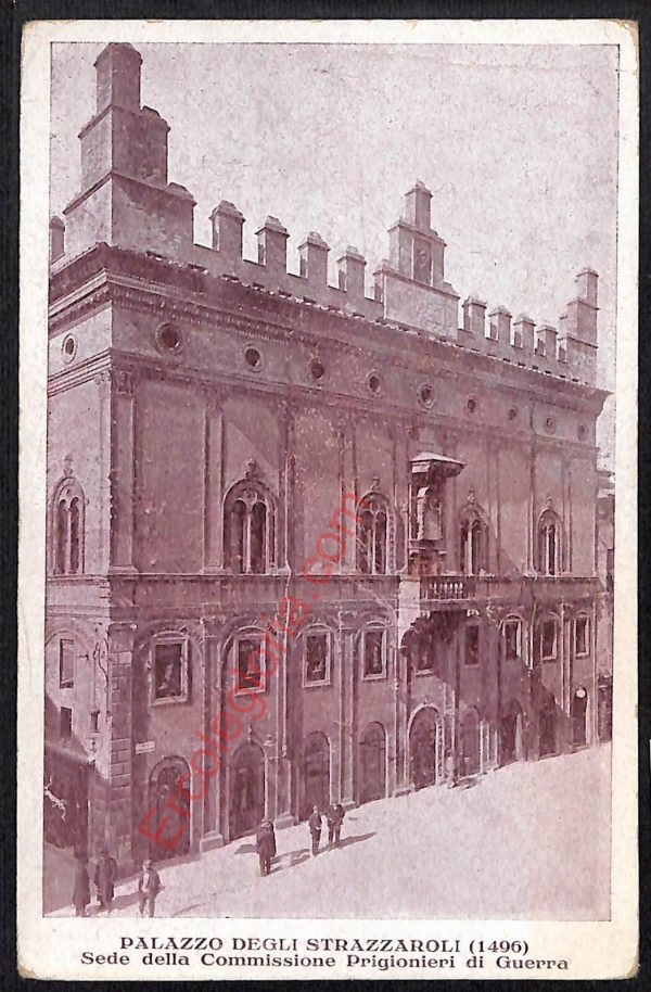 ae2582 - CARTOLINA  D'EPOCA - Bologna Città - Palazzo degli Strazzaroli