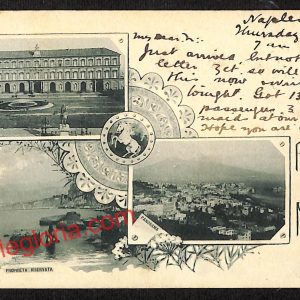 ah3434 - CARTOLINE D'EPOCA - Napoli Citta - Palazzo Reale
