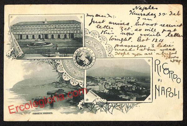 ah3434 - CARTOLINE D'EPOCA - Napoli Citta - Palazzo Reale