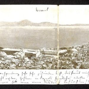 ah3435 - CARTOLINA QUADRUPLA D'EPOCA - Napoli Citta - Panorama