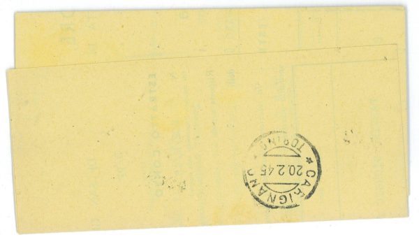 P2428 - ITALIA RSI , 17.2.1945 , SASS 499 X 2 FILIGRANA CAPOVOLTO, RACCOMANDATA - immagine 2