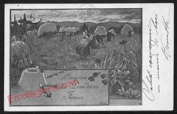 ae7428 - CARTOLINA D'EPOCA - Firenze Città - 3° Ingresso della Previdenza  1907