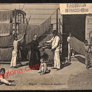 ah3439 - CARTOLINA D'EPOCA - Napoli Citta - Fabbrica di Maccheroni