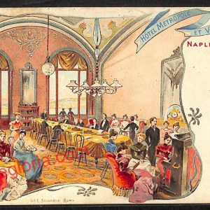 ah3440 - CARTOLINA D'EPOCA - Napoli Citta - Hotel Metropole