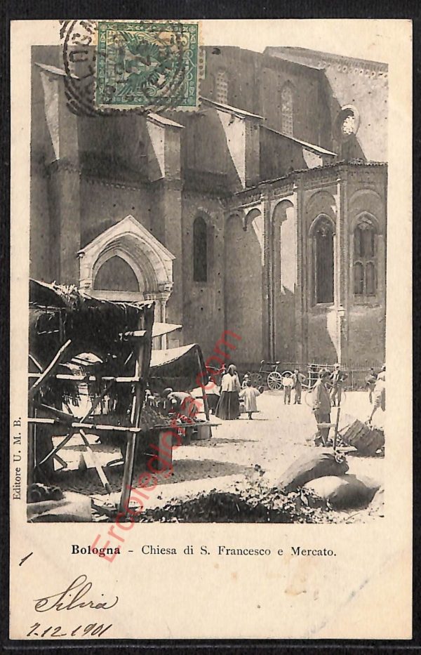 ae2583 - CARTOLINA  D'EPOCA - Bologna Città - Chiesa di S. Francesco