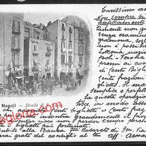 ah3445 - CARTOLINA D'EPOCA - Napoli Citta - Starda di San Lucia