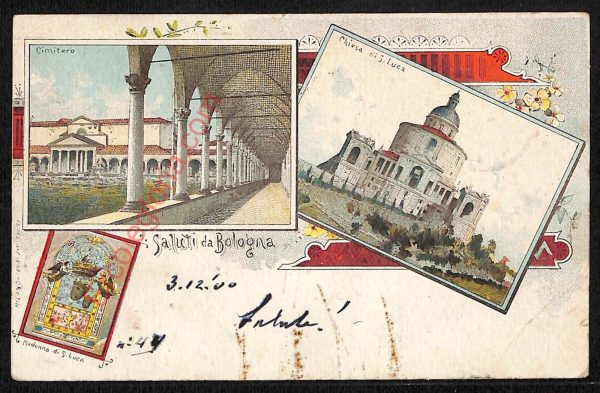 ae2585 - CARTOLINA  D'EPOCA - Bologna Città - Chiesa di S. Luca