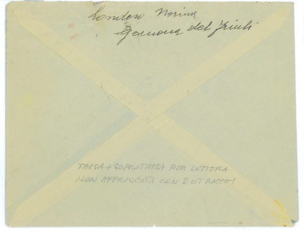 P2425 - ITALIA RSI , 5.12.1944 , LETTERA NON AFFRANCATA, TASSATA - immagine 2