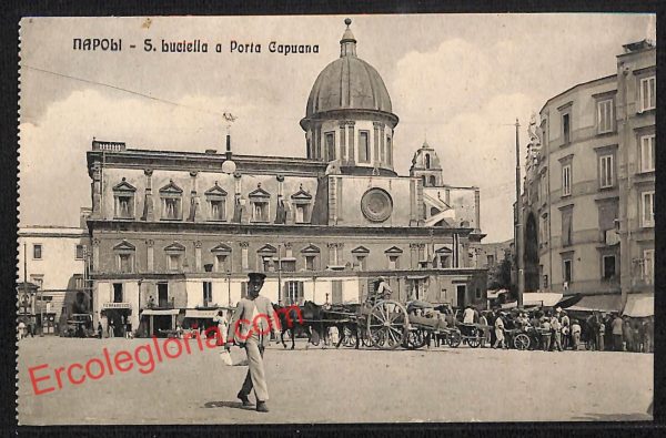 ah3450 - CARTOLINA D'EPOCA - Napoli Citta - San Luciella a Porta Capuana