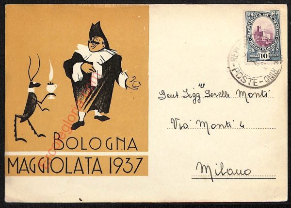 ae2594 - CARTOLINA  D'EPOCA - Bologna Città - Maggiolata 1937
